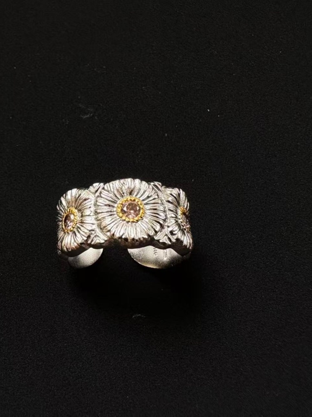 Buccellati Blossoms Daisy Diamonds Ring Size EU 56